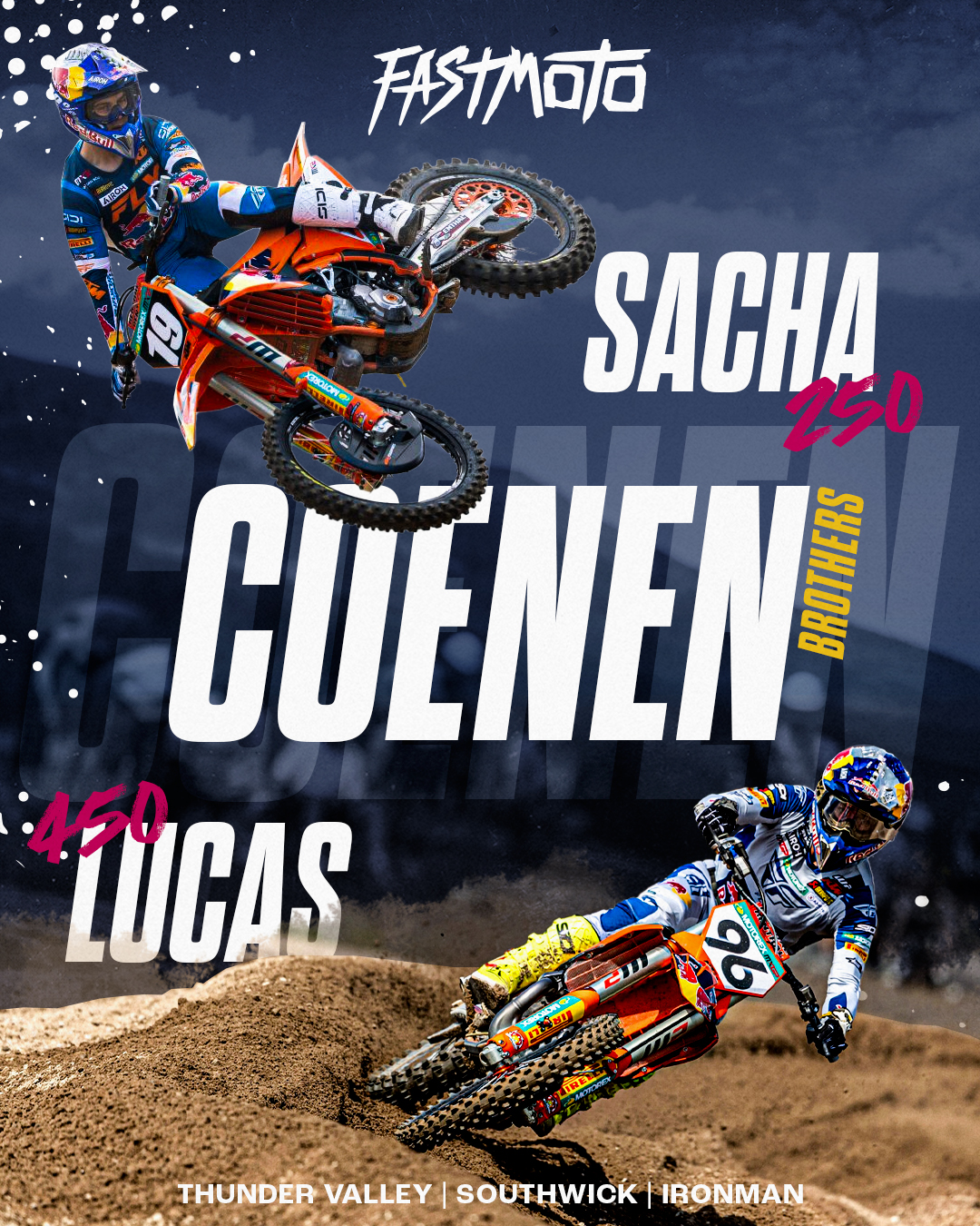 Lucas and Sacha Coenen debut pro motocross championship - Thunder Valley