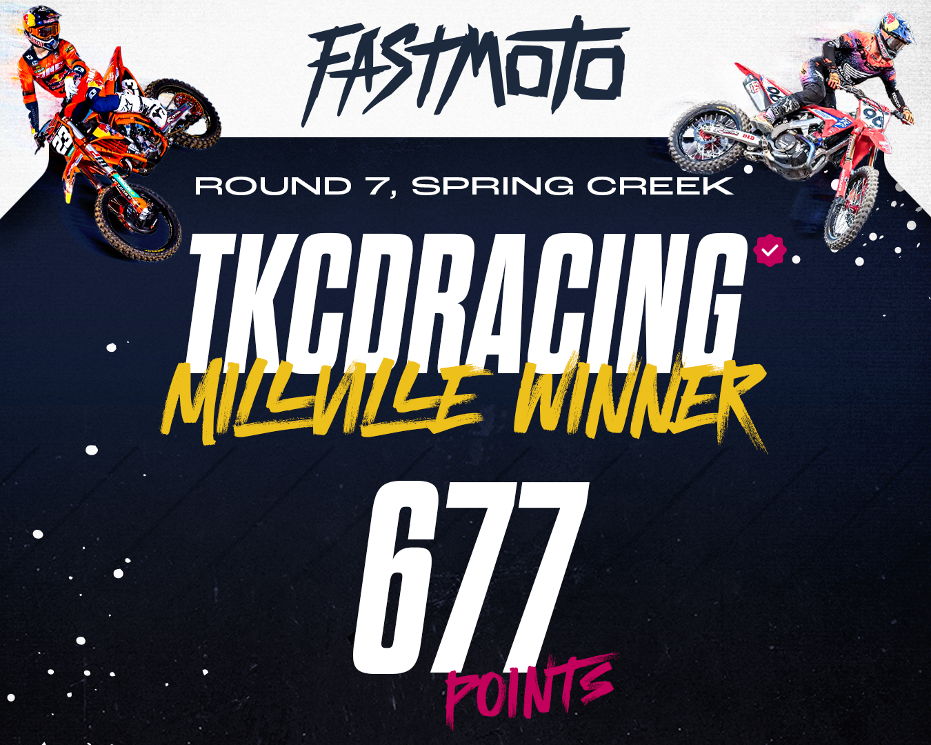 Spring Creek Pro Motocross Fantasy MX Round Winner
